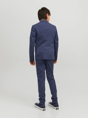Jack & Jones Sacou costum baieti, SOLAR, croiala Super Slim Fit, Bleumarin - Img 6
