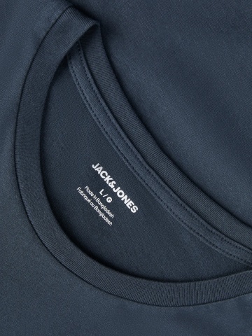 Jack & Jones, Tricou barbati cu guler rotund, JWHBRANDY, Bleumarin inchis - Img 4