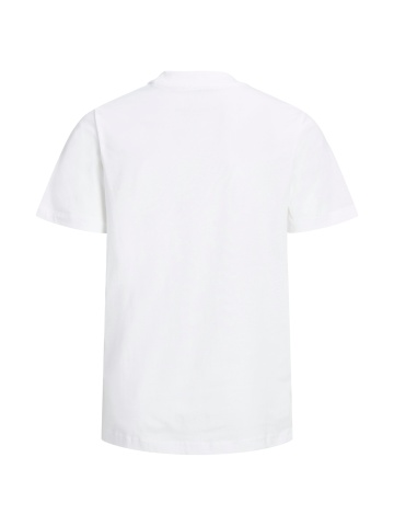 Jack & Jones Tricou cu decolteu la baza gatului, baieti, din bumbac, Regular Fit, Alb - Img 4