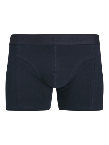 Jack & Jones Underwear barbati, Set 3 perechi de boxeri, cu imprimeu text, Bleumarin inchis - Img 5