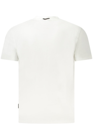 Napapijri Tricou S-Bollo barbati, cu imprimeu grafic, Regular Fit, Alb - Img 2