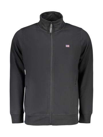 Norway Bluza subtire barbati, fara gluga cu fermoar, Negru
