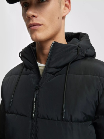 Q/S by s.Oliver Geaca Parka barbati cu gluga si croiala Regular fit, Negru - Img 3