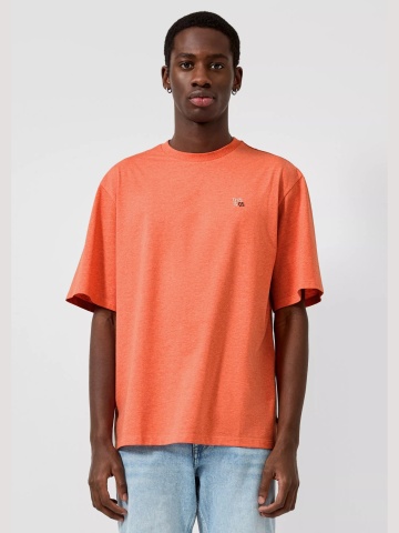 Q/S by s.Oliver Tricou barbati din amestec de bumbac, Relaxed fit, Portocaliu