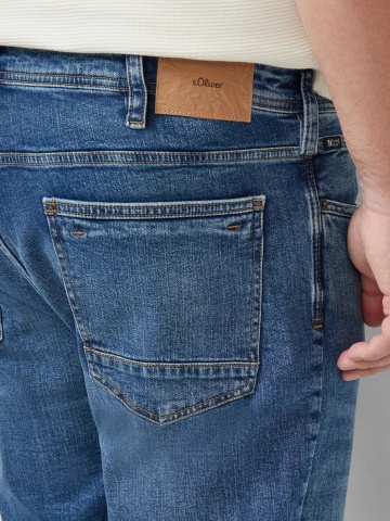 s.Oliver Big Sizes Blugi barbati big size Casby, cu talie medie, Relaxed fit, Straight leg, Albastru - Img 3