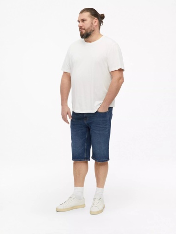 s.Oliver Big Sizes Pantaloni scurti de blug, barbati big sizes, Casby cu croiala Relaxed fit, Albastru inchis - Img 5