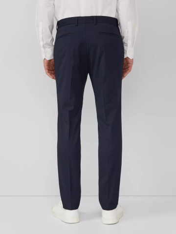 s.Oliver BLACK LABEL Pantaloni costum barbati cu croiala Slim fit, Bleumarin inchis - Img 2