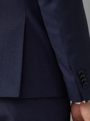 s.Oliver BLACK LABEL Sacou elegant barbati, Slim fit, Bleumarin inchis - Img 4