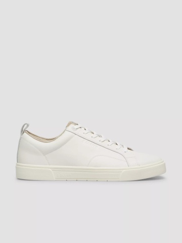 s.Oliver Sneakers barbati, casual din piele naturala, Alb