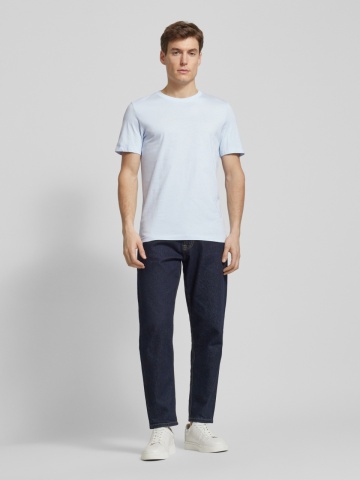 s.Oliver Tricou barbati cu croiala Regular fit, din bumbac, Albastru deschis - Img 4
