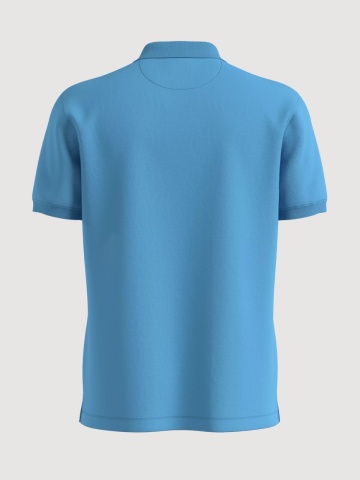 s.Oliver Tricou polo barbati, din piqué de bumbac, Albastru deschis - Img 2