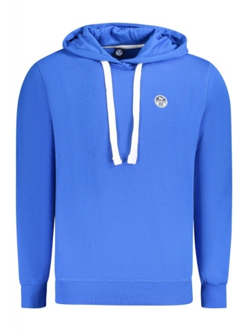 Hanorac barbati, cu mini logo brodat, Regular fit, albastru deschis - Img 1