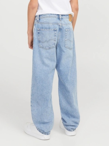 Jack & Jones Blugi baieti, CHRIS, cu talie inalta si croiala Relaxed fit, Albastru deschis - Img 2