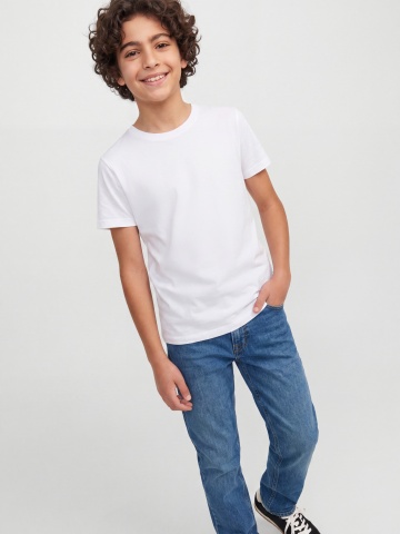 Jack & Jones Blugi baieti, CHRIS, cu talie medie si croiala Relaxed Fit, Albastru - Img 3