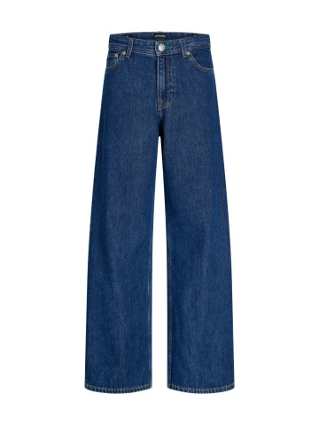 Jack & Jones Blugi baieti, JJIDAVE JJJAX, cu talie inalta si croiala Baggy fit, Albastru inchis