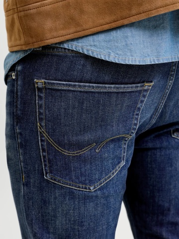 Jack & Jones Blugi barbati CLARK, cu talie medie si croiala Regular fit, Albastru inchis - Img 7