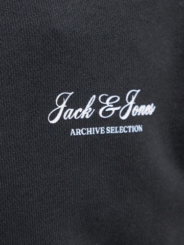 Jack & Jones Bluza baieti, Relaxed fit, cu decolteu la baza gatului, Negru - Img 5