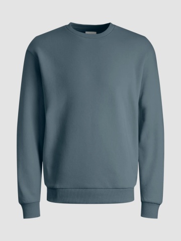 Jack & Jones Bluza barbati, simpla cu decolteu la baza gatului, Gri inchis - Img 8