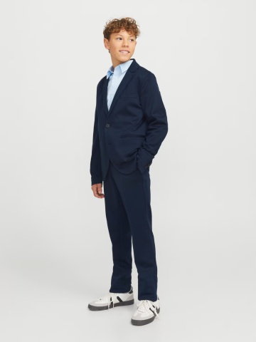 Jack & Jones Costum baieti, JJEJAXON, croiala Slim Fit, Bleumarin inchis - Img 6