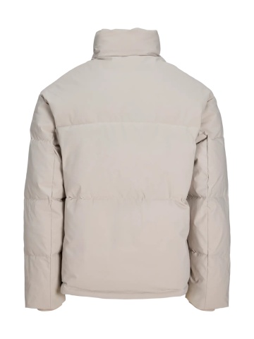Jack & Jones Geaca barbati, PUFFER, cu guler inalt, JJESOHO, Bej deschis - Img 9