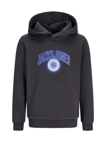 Jack & Jones Hanorac baieti, Regular Fit, fara buzunare, cu imprimeu cu logo, JJCOLLEGEY, Gri inchis - Img 9