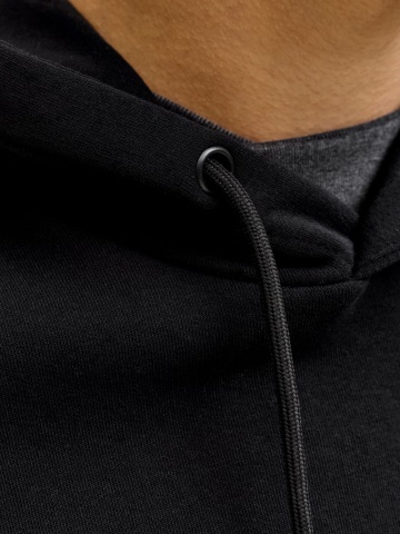 Jack & Jones Hanorac barbati, cu buzunar tip marsupiu, Relaxed Fit, JJEBRADLEY, Negru - Img 5