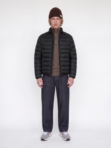 Jack & Jones Jacheta barbati, PUFFER, cu puf de rata, Regular fit, JJEBERG, Negru - Img 4