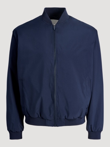 Jack & Jones, Jacheta bomber, barbati, cu buzunare oblice fara fermoar, Bleumarin inchis - Img 8