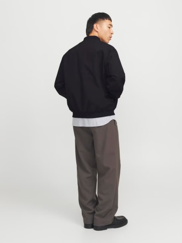 Jack & Jones, Jacheta bomber, barbati, cu buzunare oblice fara fermoar, Negru - Img 6
