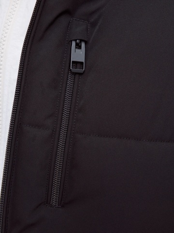Jack & Jones Jacheta, JJEOWEN PUFFER, barbati, Regular fit, Negru/Crem - Img 4