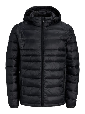 Jack & Jones Jacheta matlasata, barbati, cu gluga, Regular fit, JJEKINGSLEY, Negru - Img 8