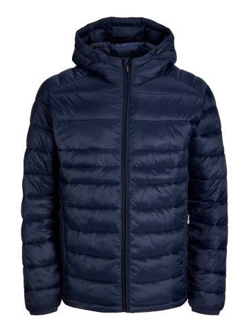 Jack & Jones Jacheta matlasata, barbati, cu gluga, Regular fit, JJEKINGSLEY, Bleumarin inchis - Img 8
