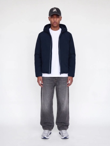 Jack & Jones Jacheta reversibila, barbati cu gluga, Regular fit, JJEBROOKLYN, Bleumarin inchis - Img 6