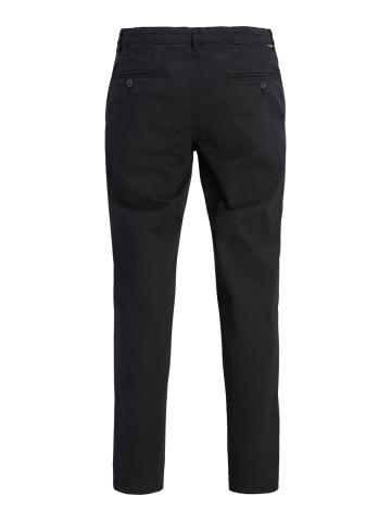 Jack & Jones, Pantaloni chino barbati, cu talie medie, Regular Fit, Jpstollie, Negru - Img 9