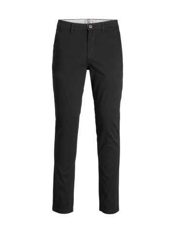 Jack & Jones Pantaloni chino barbati, Dave, croiala Slim fit, Negru - Img 8