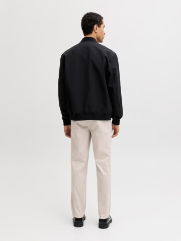 Jack & Jones, Pantaloni chino, barbati, Jpstollie Vance, Regular Fit, cu talie medie, Crem - Img 7