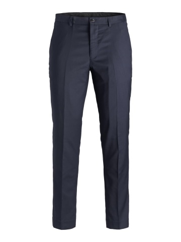 Jack & Jones Pantaloni costum baieti, SOLAR, cu talie medie si croiala Super Slim Fit, Bleumarin inchis - Img 6