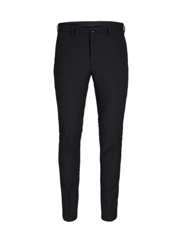 Jack & Jones Pantaloni costum barbati, din amestec de lana, Super Slim, JPRSOLARIS Premium, Negru - Img 8