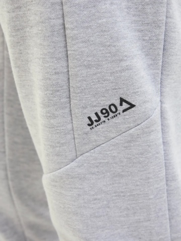 Jack & Jones Pantaloni de trening barbati, cu talie medie, Slim fit, JPSTWILL FUSION, Gri deschis - Img 4
