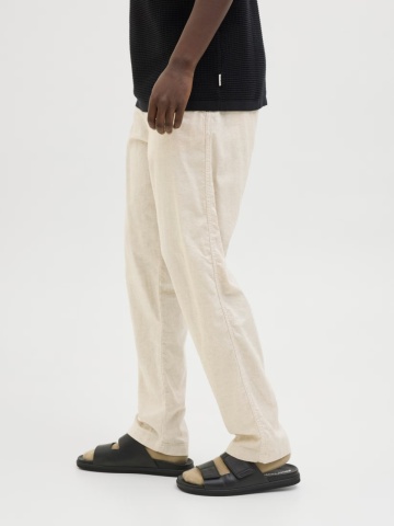 Jack & Jones, Pantaloni jogger barbati, Jpstkane hybrid bondi, Relaxed Fit, Crem - Img 3
