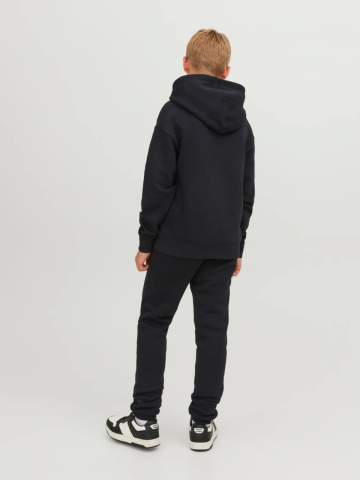 Jack & Jones Pantaloni lungi de trening, baieti, cu talie medie, Relaxed fit, Negru - Img 7