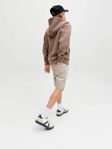 Jack & Jones Pantaloni scurti de blug baieti, cu talie medie, Relaxed fit, Bej - Img 6
