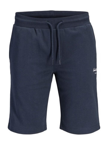 Jack & Jones Pantaloni scurti de trening barbati, talie medie, Regular fit, Bleumarin inchis - Img 7