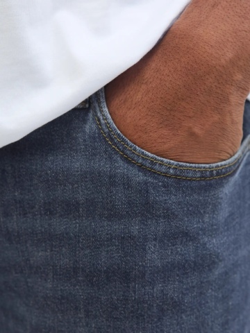 Jack & Jones Plus Blugi JJIMIKE JJORIGINAL, barbati cu talie medie si croiala Conica, Albastru inchis - Img 3