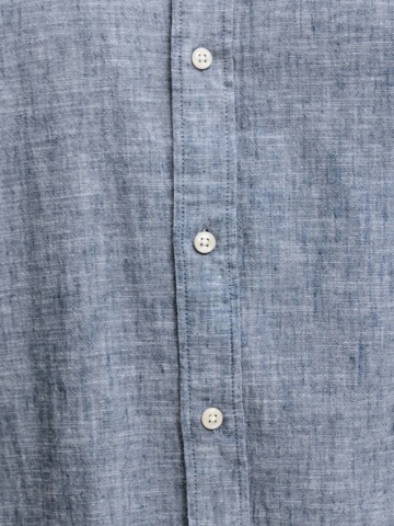 Jack & Jones Plus Camasa barbati big sizes, din amestec de in si bumbac, Gri albastrui - Img 5