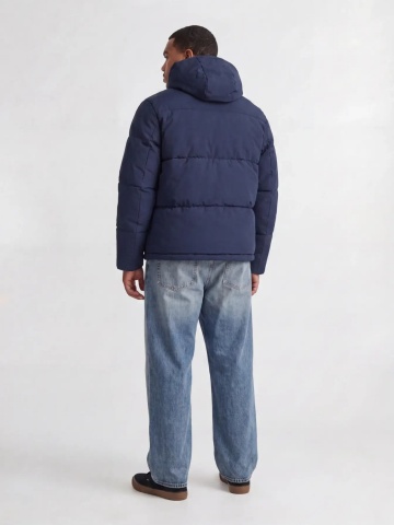 Jack & Jones Plus Geaca barbati big sizes, cu gluga, Regular fit, JJGALAXY, Bleumarin inchis - Img 4