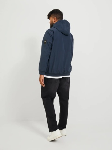 Jack & Jones Plus Jacheta softshell cu gluga barbati big sizes, Bleumarin inchis - Img 7