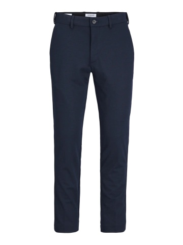 Jack & Jones Plus Pantaloni chino barbati big sizes, cu talie joasa si croiala Slim Fit, Bleumarin inchis - Img 8