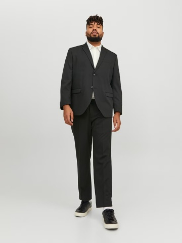 Jack & Jones Plus Pantaloni costum barbati, JPRFRANCO, cu croiala Regular Fit, Negru - Img 4