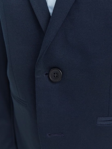 Jack & Jones Sacou baieti, JJEJAXON, croiala Slim Fit, Bleumarin inchis - Img 3